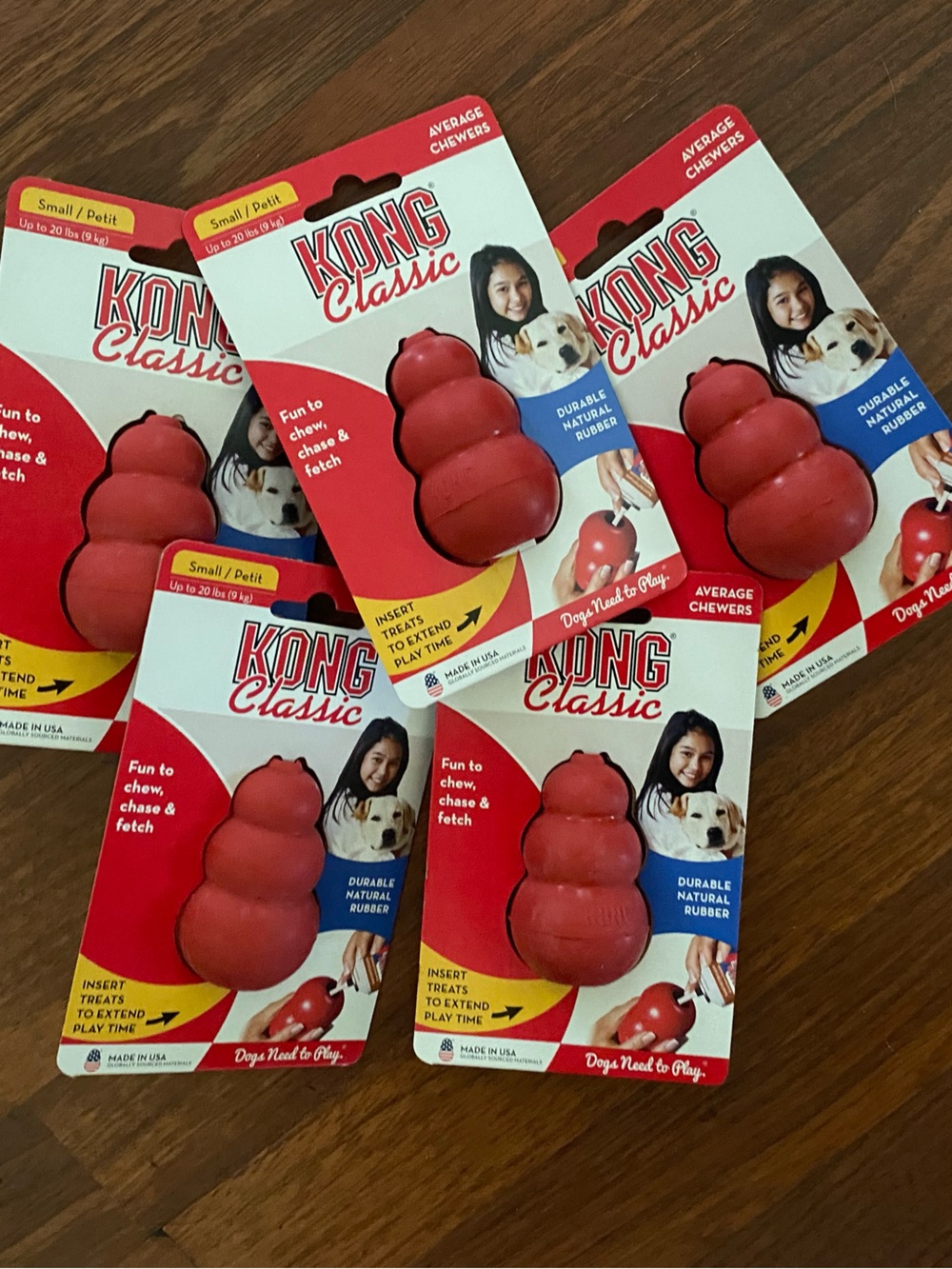 NEW small Kong bundle of 5pc